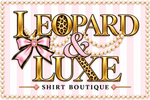 Leopard & Luxe Logo - Pearl Border